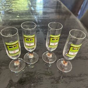Vintage Moskovskaya Russian Vodka Glasses – Set of 4